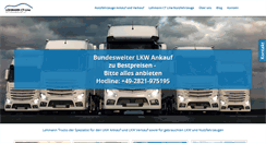 Desktop Screenshot of lohmann-trucks.com