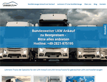 Tablet Screenshot of lohmann-trucks.com